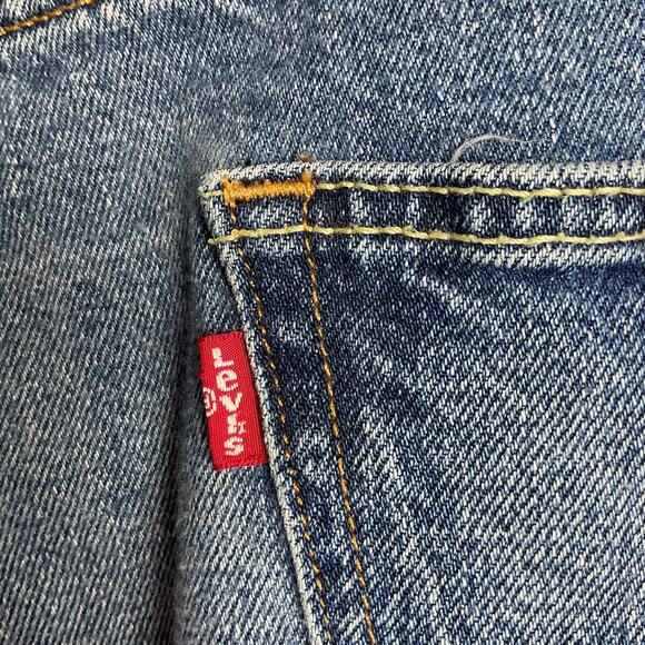 Levis Mens 569 Loose Straight Fit Shorts Denim Medium Wash W48 - Picture 7 of 13